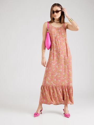 ONLY Summer Dress 'ALMA' in Brown