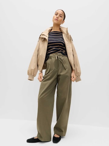 Wide leg Pantaloni di Marks & Spencer in verde