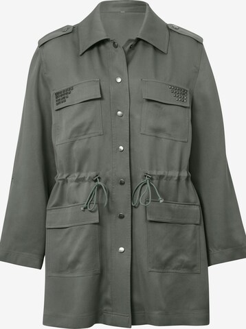 Angel of Style Between-Seasons Parka in Green: front