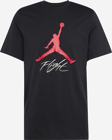 Jordan T-shirt 'JUMPMAN FLIGHT' i svart: framsida