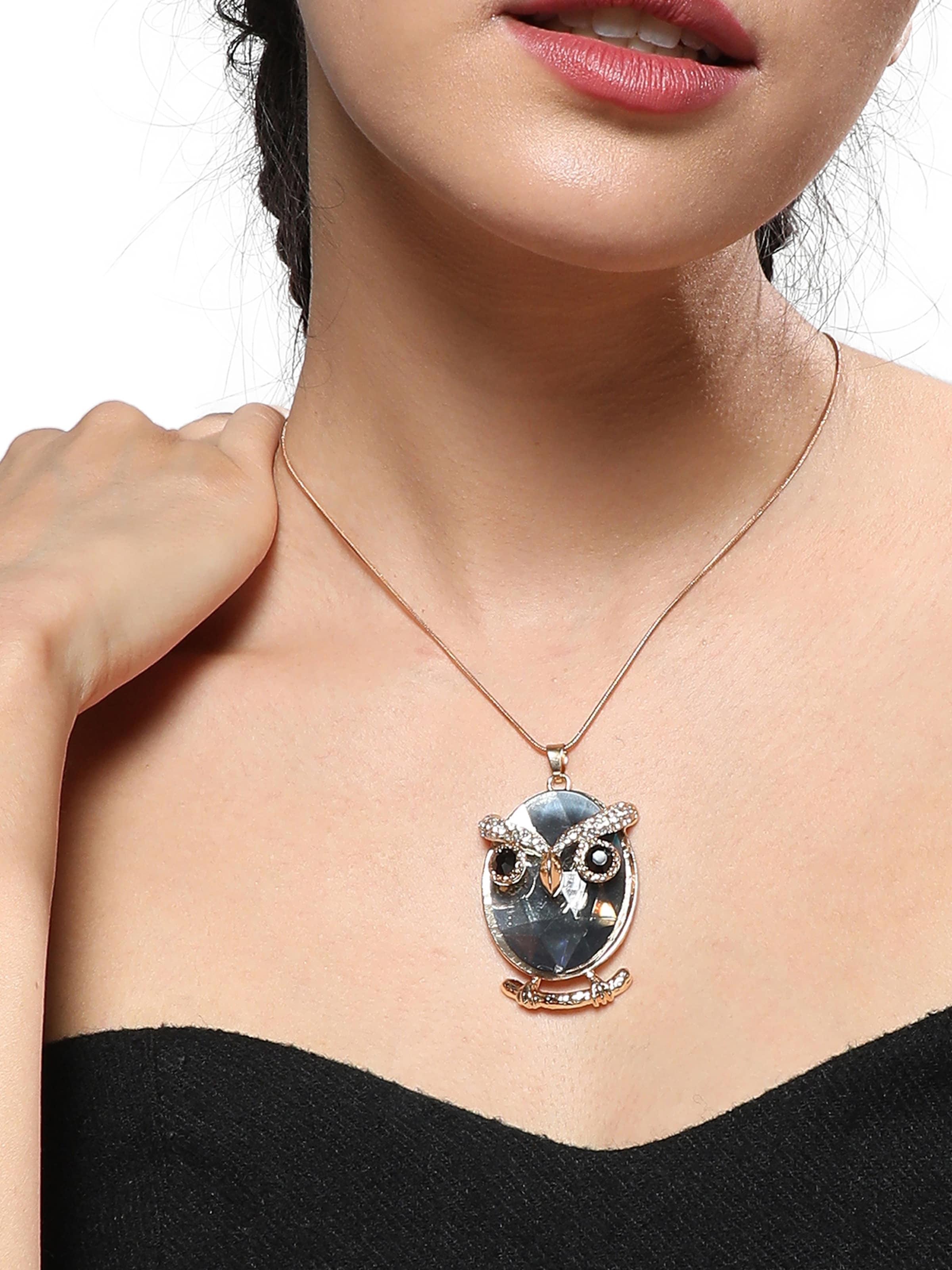 SOHI - Colar 'Ruksana' em preto: frente