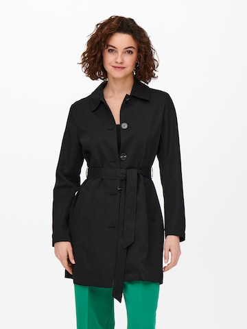 ONLY Between-Seasons Coat 'Line' in Black: front