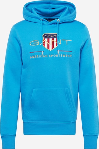 Sweat-shirt GANT en bleu : devant