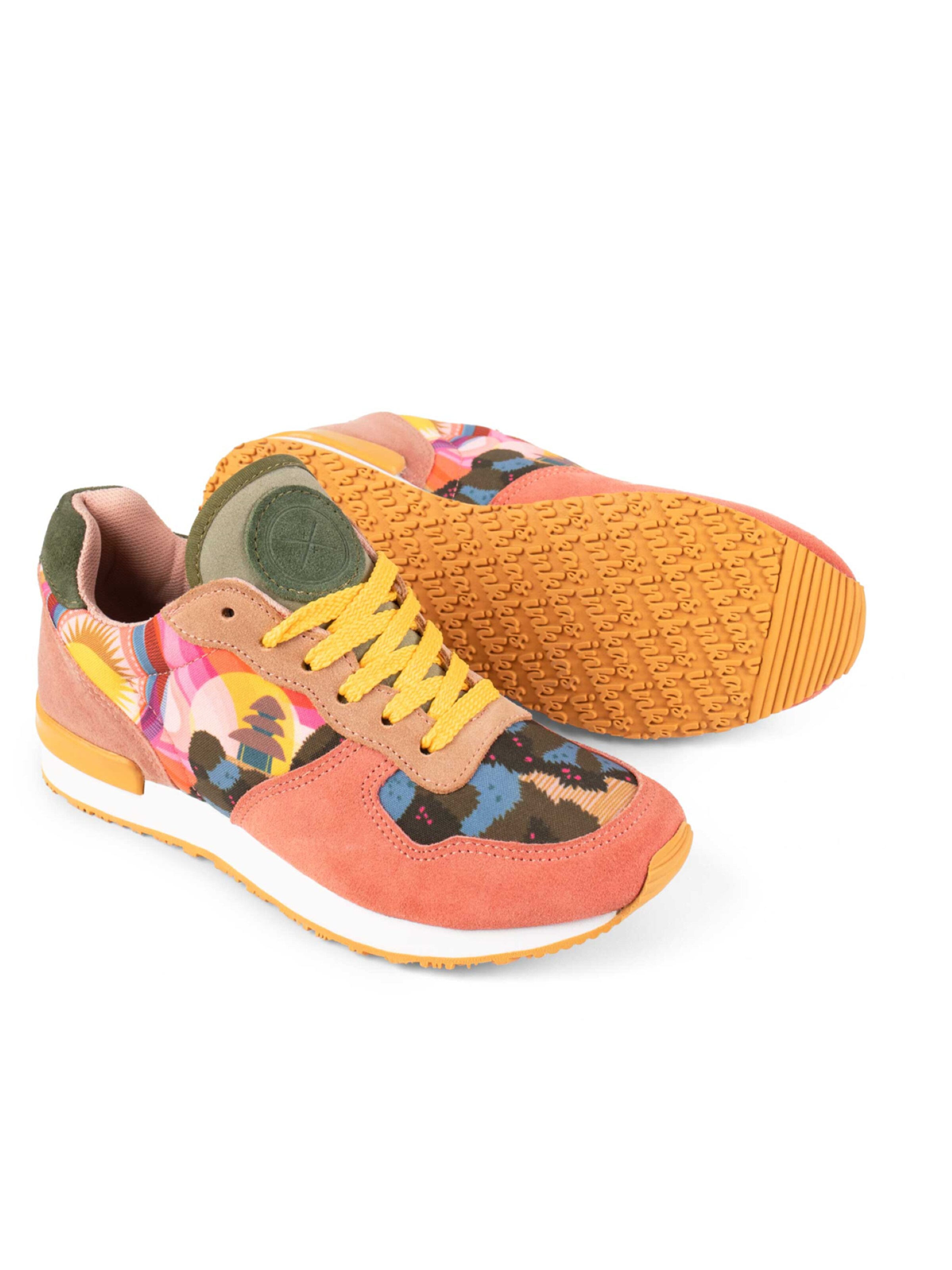 inkkas Sneaker low 'Inkkas Samadhi Sneaker – Handgefertigter Damen-Sneaker in Sunset-Farben'‌‌‌‌‌‌‌ in Mischfarben