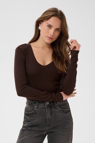 Kaffe - Camiseta 'KALiddy' en marrón: frente