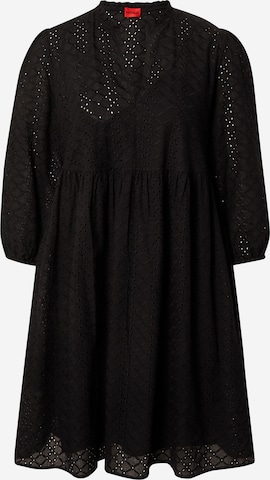 HUGO - Vestidos camiseiros 'Kulia-1' em preto: frente