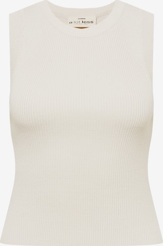 Top in maglia 'Maxi' di A LOT LESS in bianco: frontale