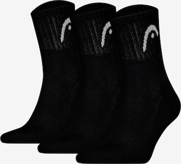 Chaussettes de sport HEAD en noir : devant