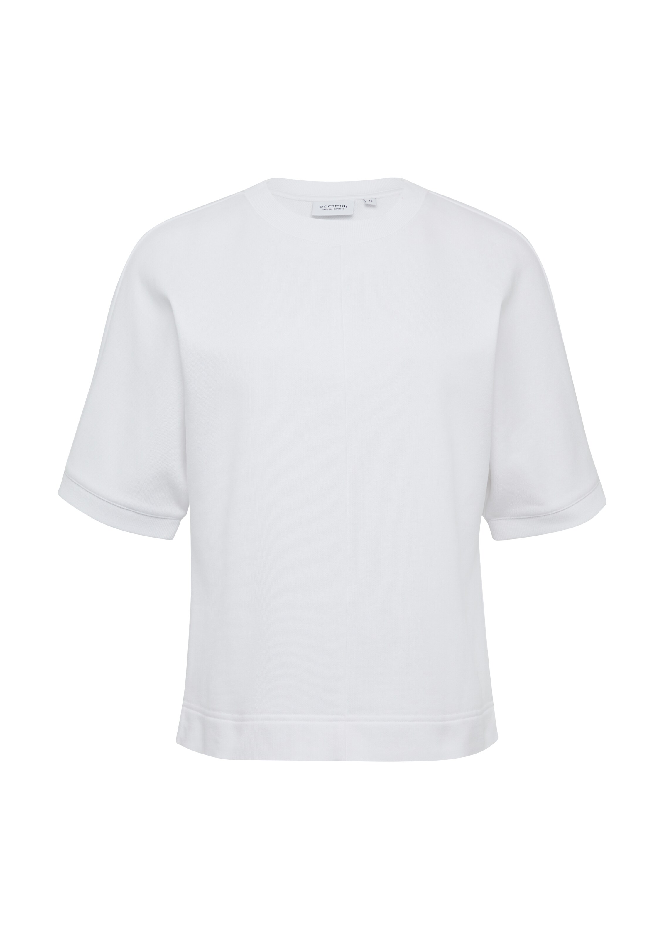 Sweat-shirt comma casual identity en blanc : devant