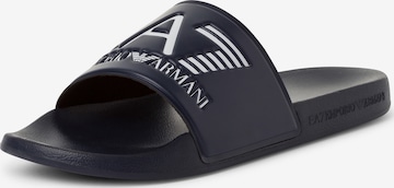 Mule EA7 Emporio Armani en bleu : devant