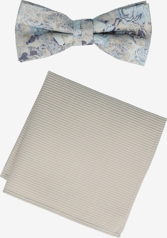 WILLEN Fliege 'Set Floral/ Uni' in Beige: Vorderseite