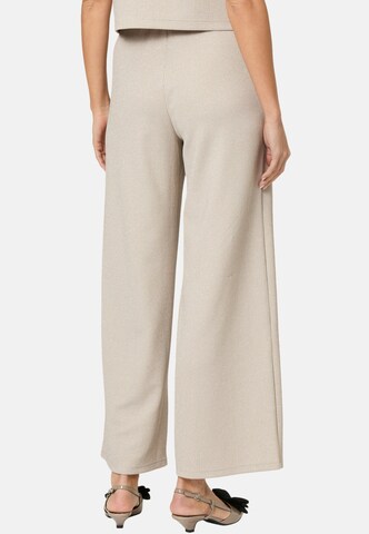 Wide leg Pantaloni di zero in beige