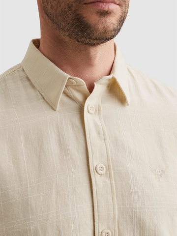 Regular fit Camicia 'Shirt with short sleeves and check texture' di PME Legend in beige