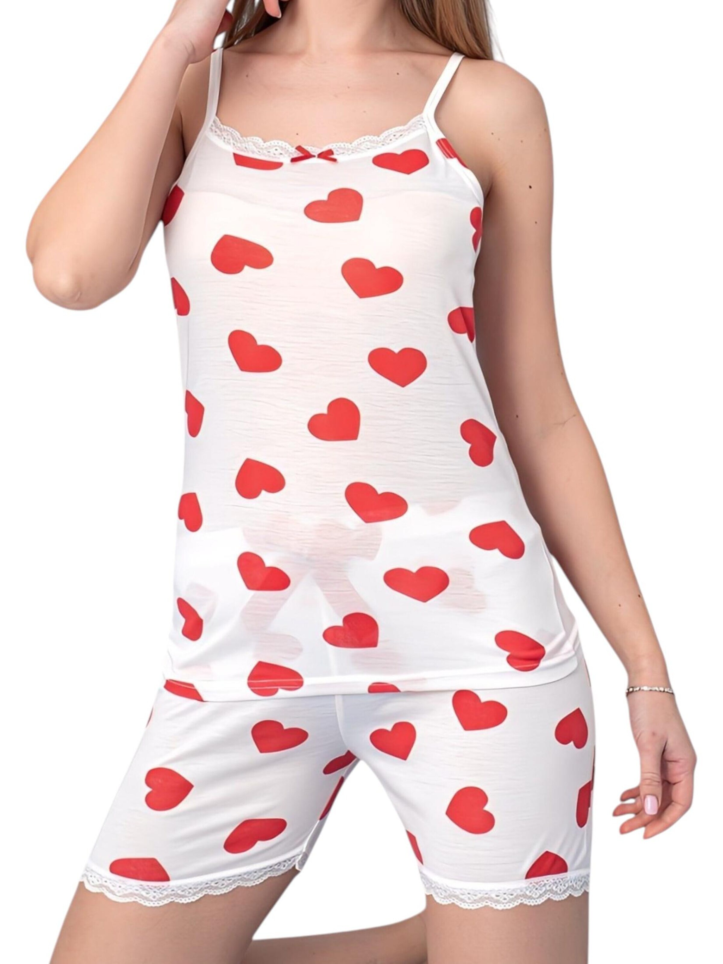 fashionshowcase - Pijama 'VALENTA' en blanco