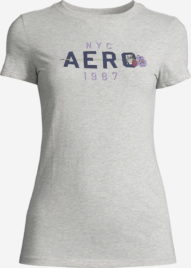 AÉROPOSTALE Camiseta en navy / gris moteado / lila, Vista del producto