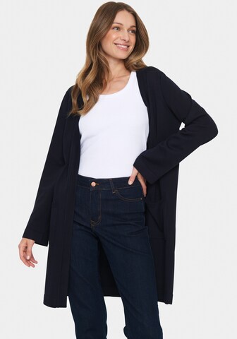 SAINT TROPEZ Cardigan i sort: forside