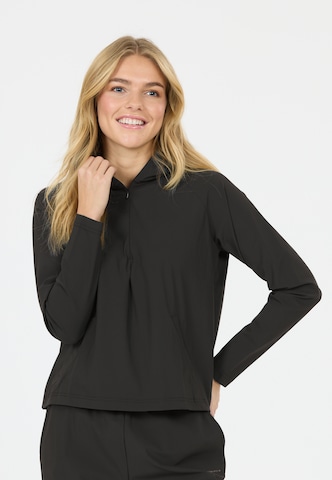 Athlecia Sportief sweatshirt 'Amisa V2' in Zwart: voorkant