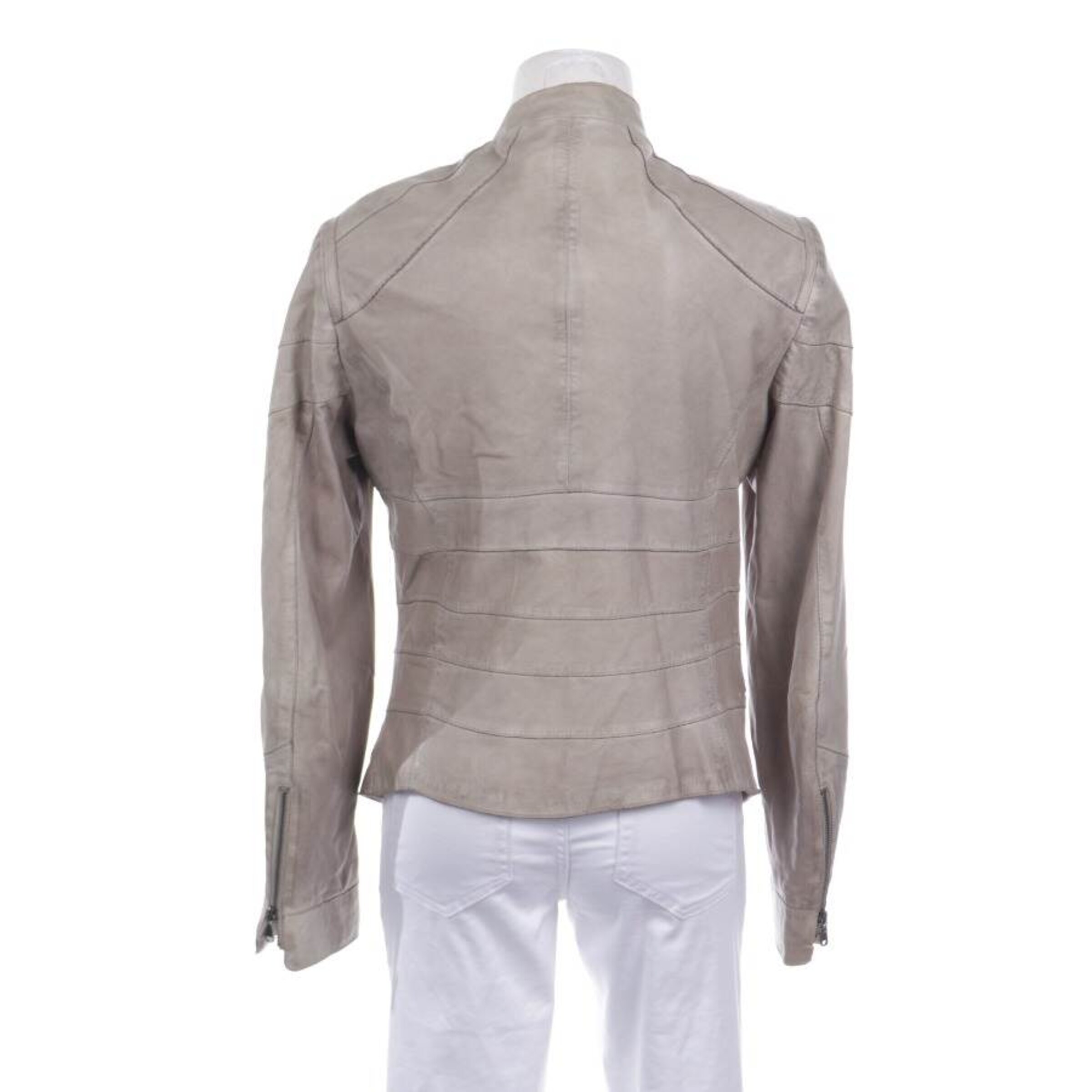 Schyia Lederjacke / Ledermantel L in Braun