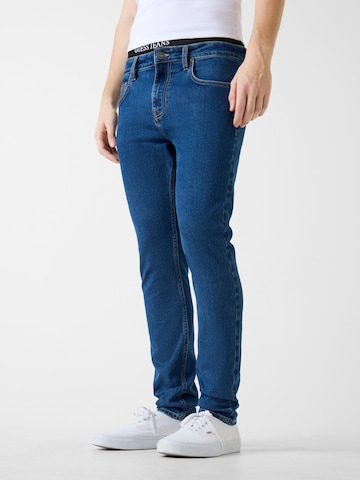 mėlyna GUESS JEANS Siauras Džinsai 'G12': priekis