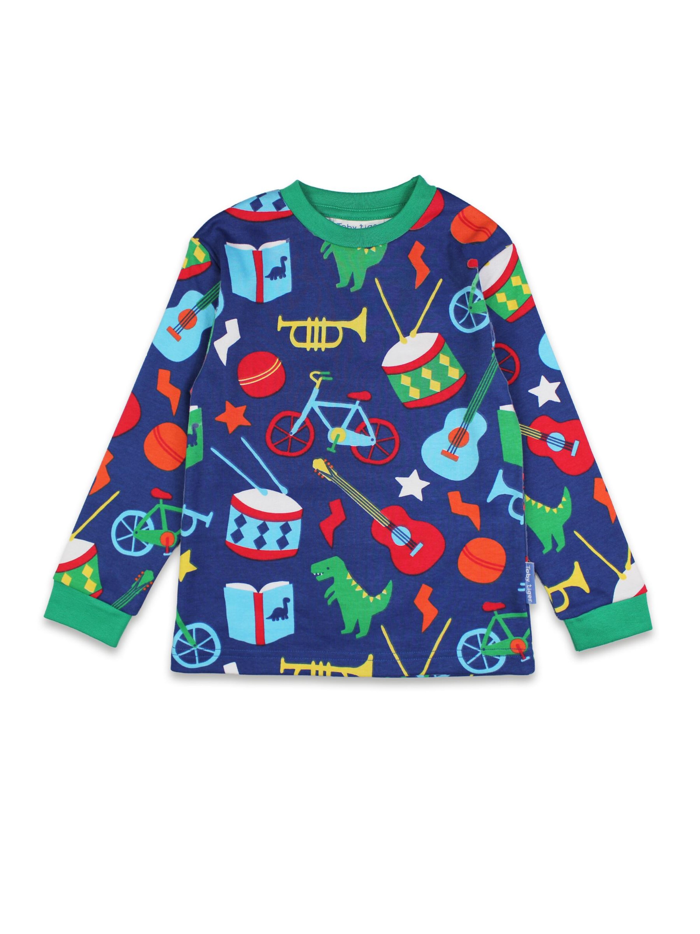 Toby Tiger Pajamas 'Geschenke' in Blue