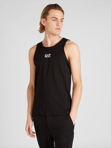 EA7 Emporio Armani - Camiseta en negro: frente