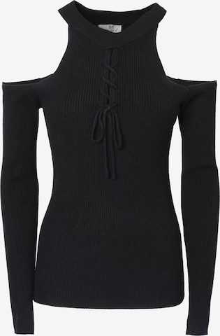 Influencer Sveter - Čierna: predná strana