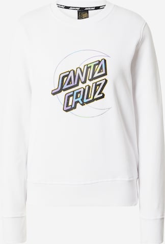 Santa Cruz Sweatshirt 'Holo Moon' in White: front