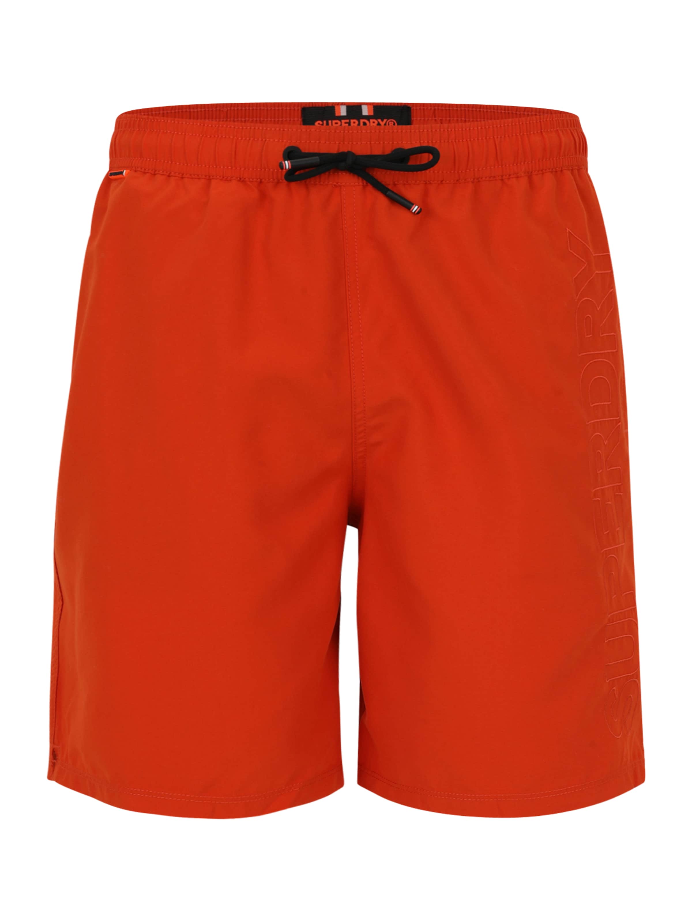 Shorts de bain 'PREMIUM' Superdry en orange : devant