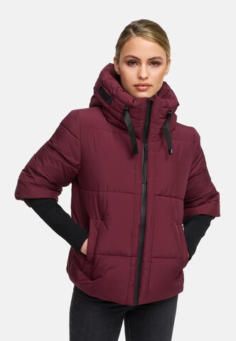 Veste d’hiver 'Lotusherz XIV' NAVAHOO en rouge : devant