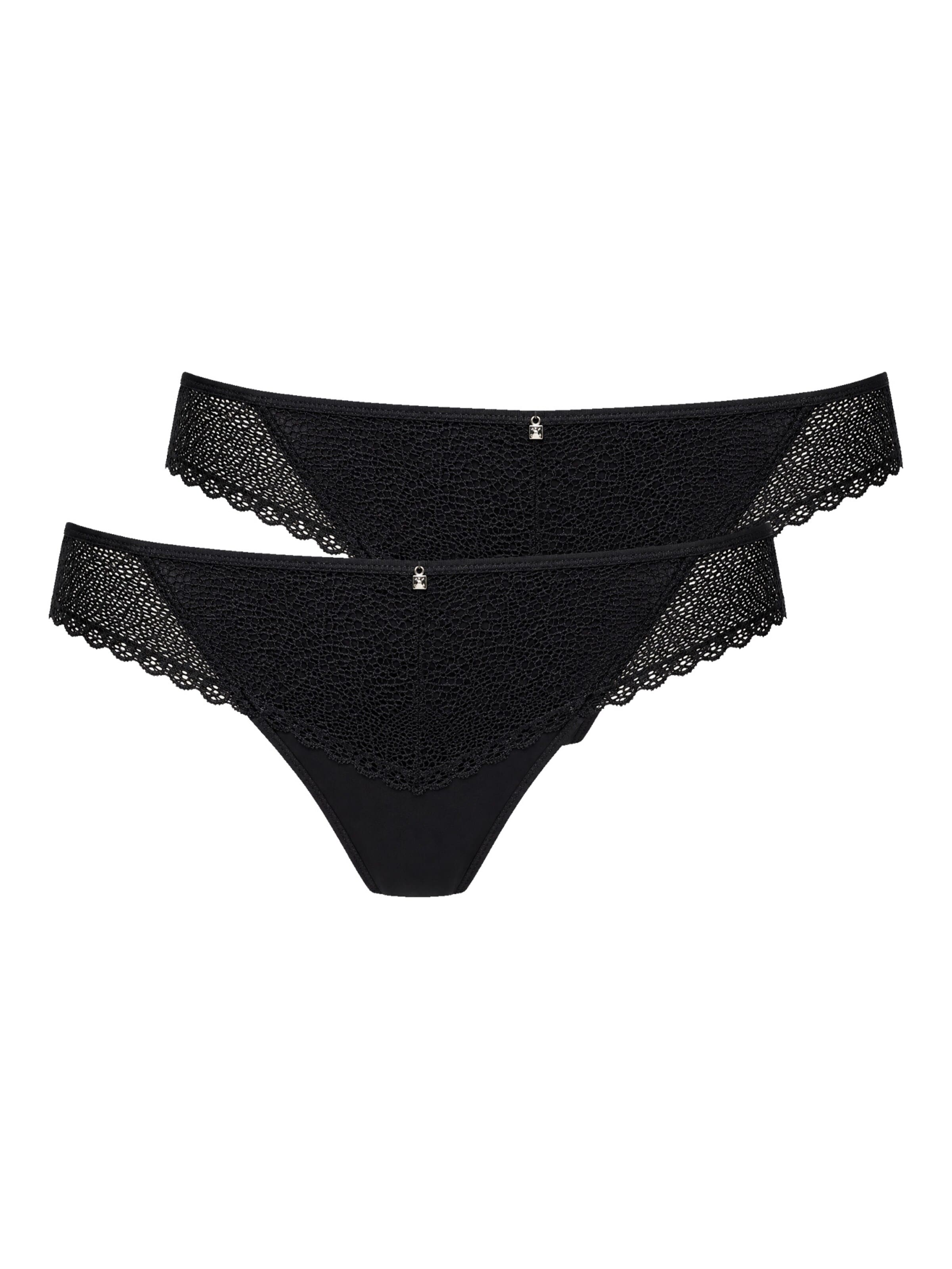 VIANIA String 'Leni'‌‌‌‌‌‌‌ in Schwarz: Vorderseite