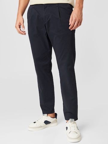 Only & Sons Slim fit Pleat-Front Pants 'Cam' in Blue: front