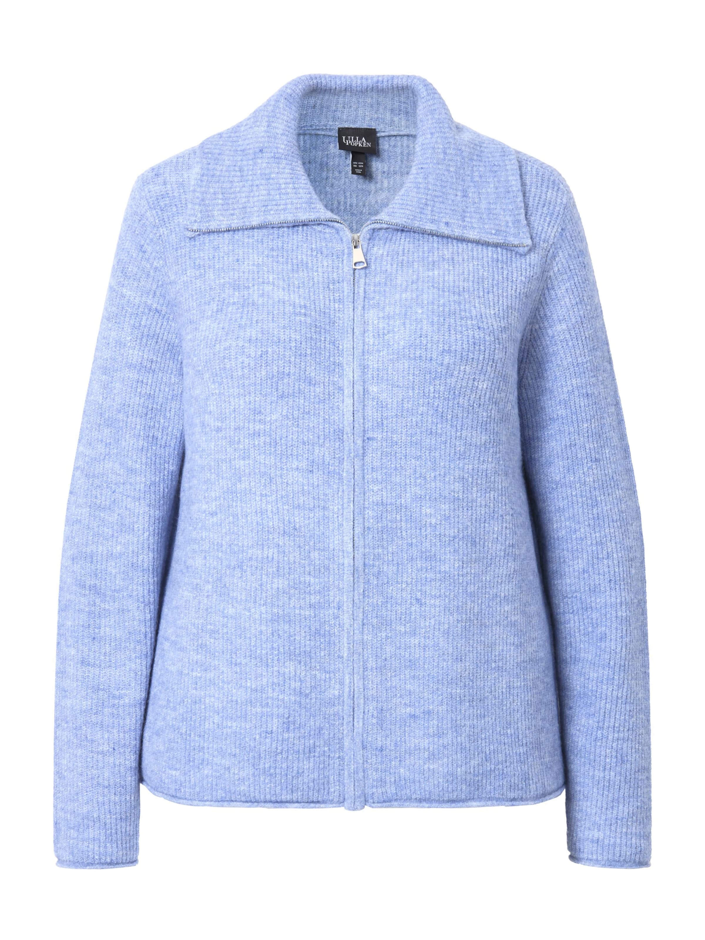 Ulla Popken Strickjacke in Blau: Vorderseite