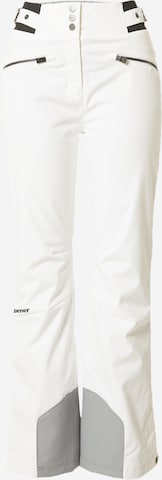 ZIENER Workout Pants 'TILLA' in White: front