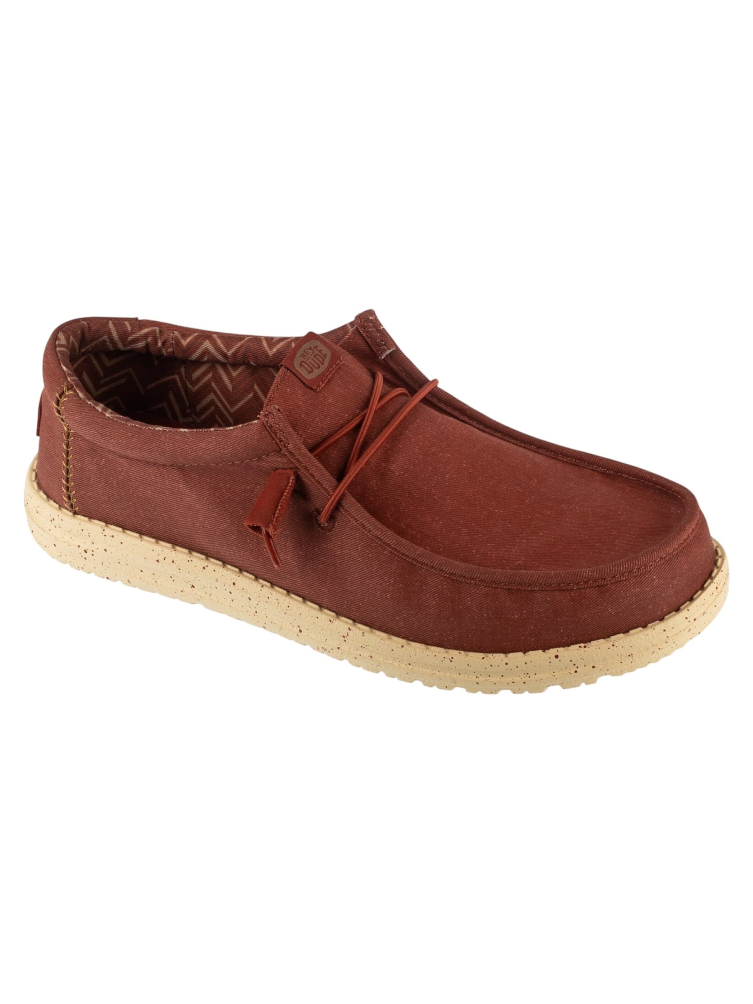 Mocassin 'Hey Dude Wally Stretch Canvas' HEY DUDE en rouge : devant