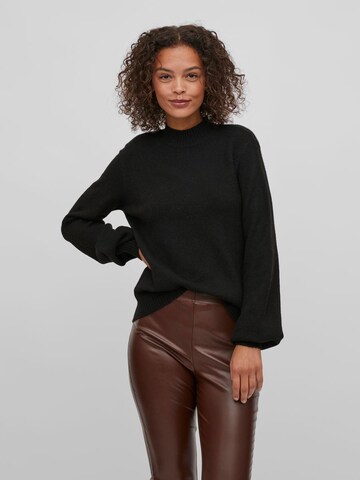 VILA Sweater in Black: front