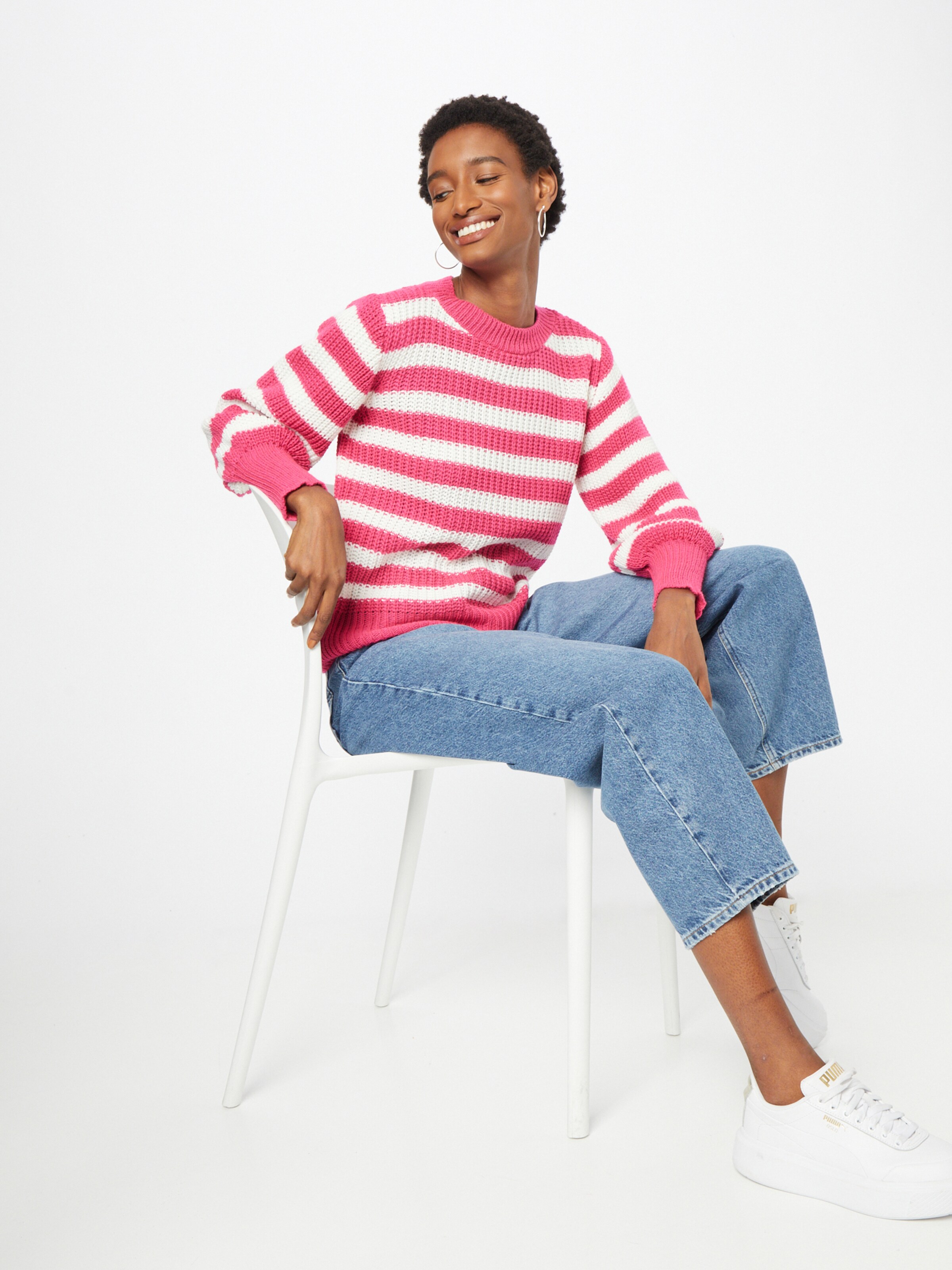 Frauen Pullover & Strick Hailys Pullover 'Loni' in Pink - LF32422 Frauen Pullover & Strick Hailys Pullover 'Loni' in Pink - LF32422