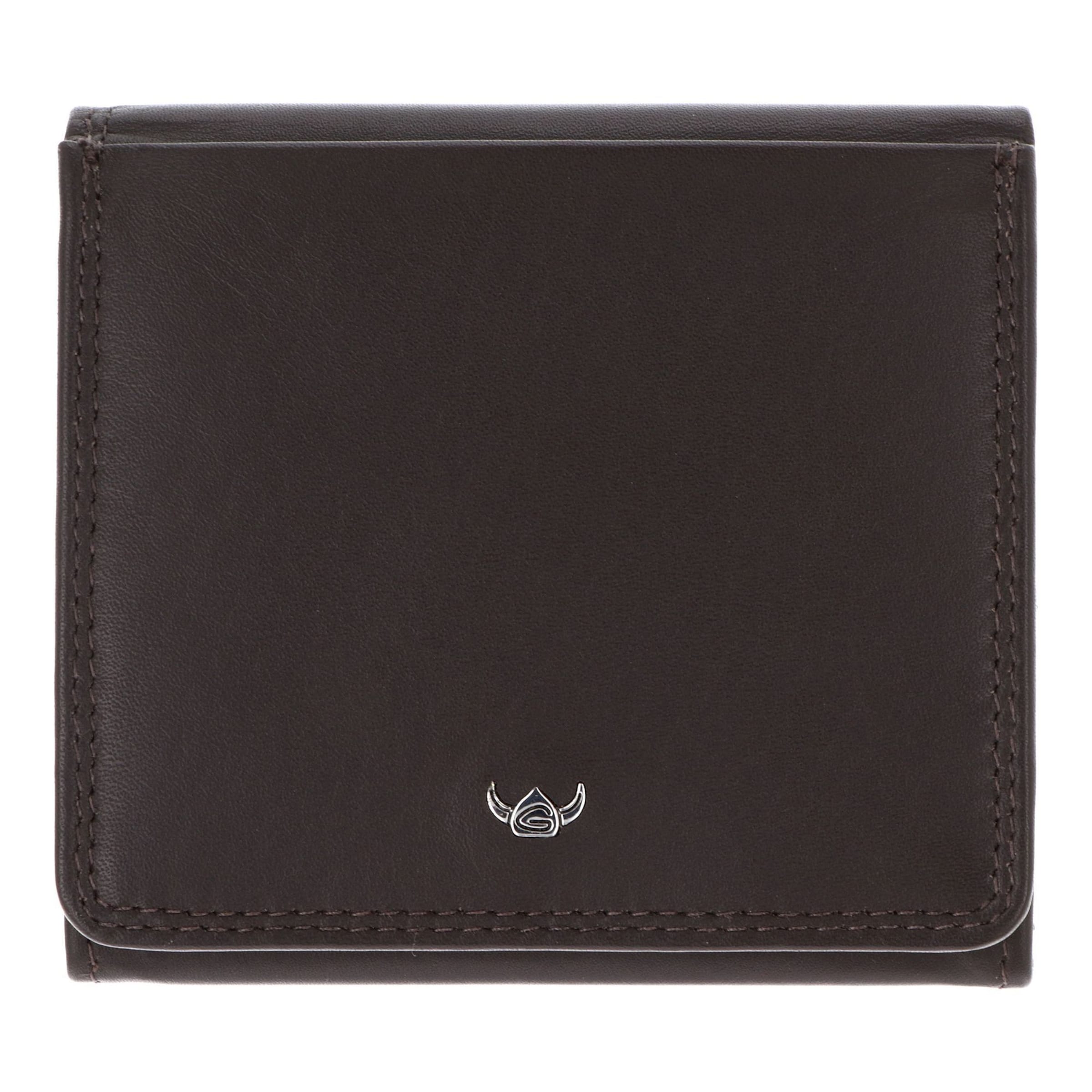 Porte-monnaies 'Polo' GOLDEN HEAD en marron : devant