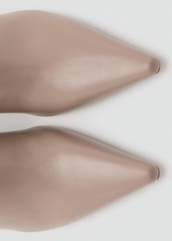 MANGO Ankle Boots 'Cobo' in Beige