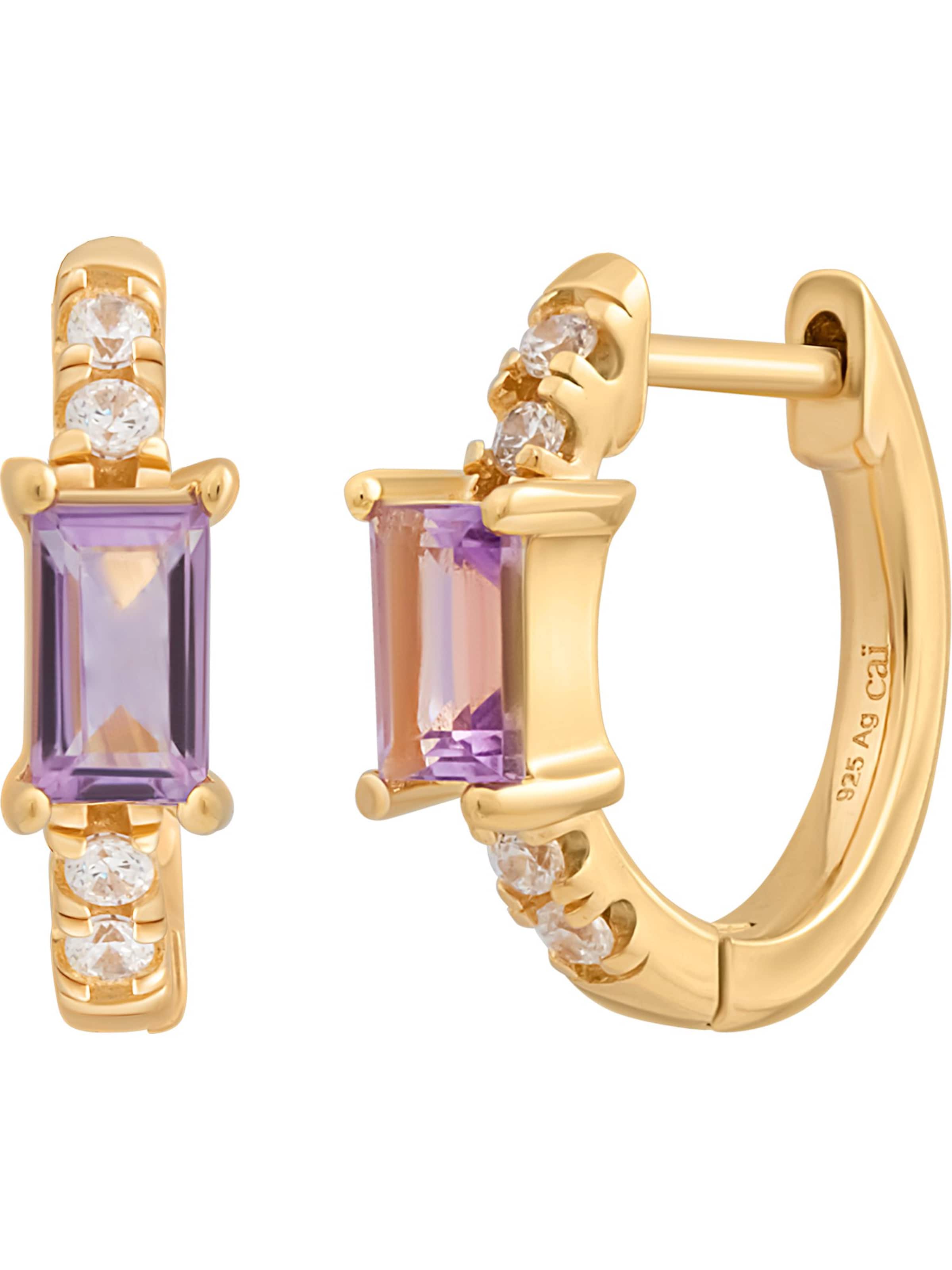 caï Earrings in Gold: front