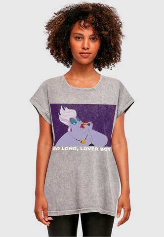 ABSOLUTE CULT Shirt 'Little Mermaid - Ursula So Long Lover Boy' in Grijs: voorkant