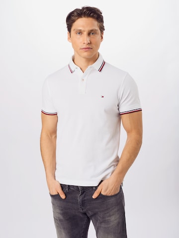 TOMMY HILFIGER Poloshirt in Weiß: Vorderseite