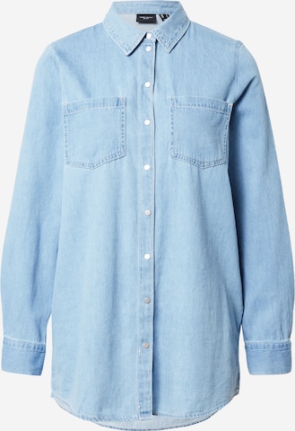 VERO MODA Blouse 'Mila' in Blauw: voorkant