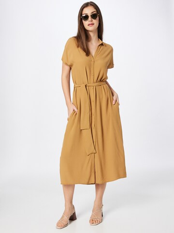 SAINT TROPEZ Shirt Dress 'Blanca' in Brown