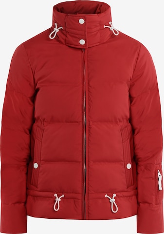 DreiMaster Maritim Winter Jacket in Red: front