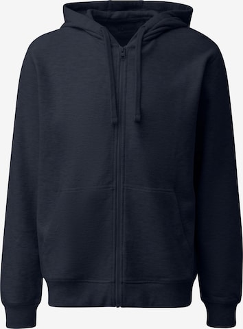s.Oliver - Sudadera con cremallera en azul: frente