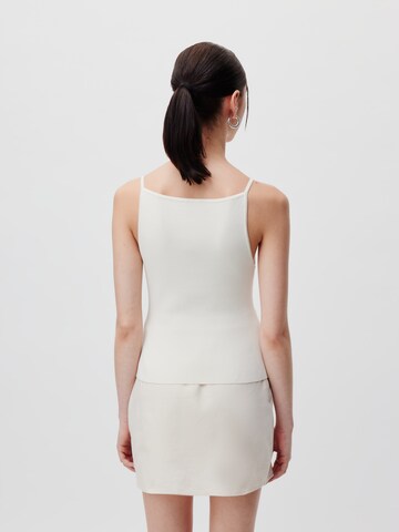 LeGer by Lena Gercke - Top de punto 'Elonie' en blanco