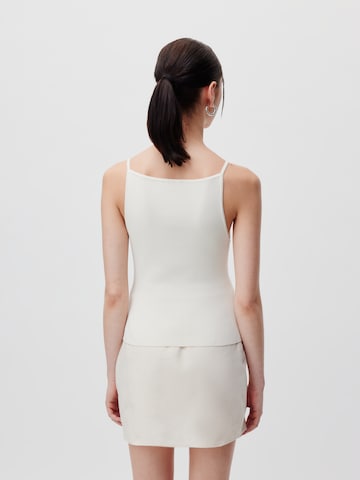 LeGer by Lena Gercke - Top de punto 'Elonie' en blanco