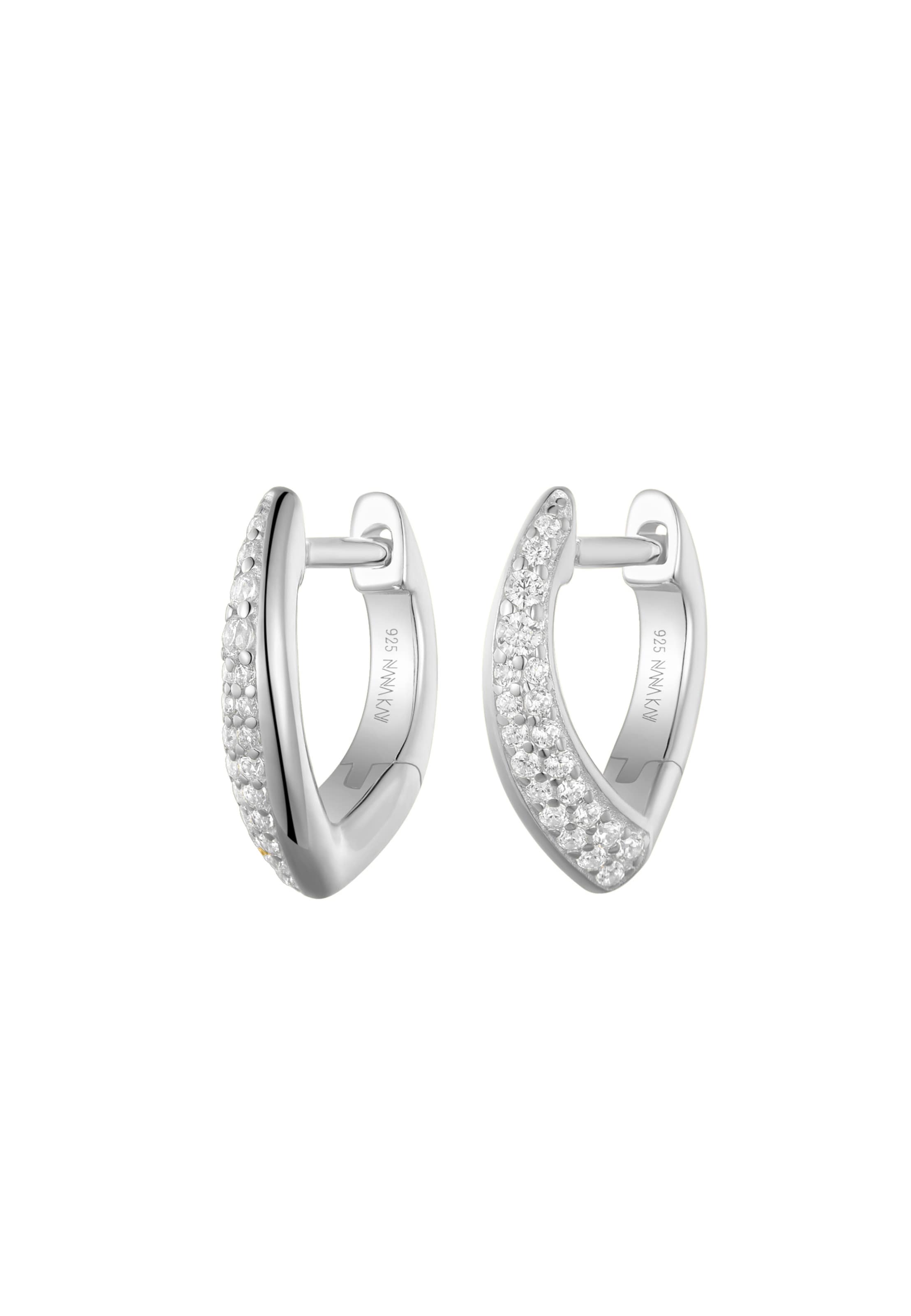 Nana Kay Earrings 'Glamour Girl' in Silver: front