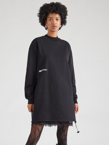 KARL LAGERFELD JEANS Dress in Black: front