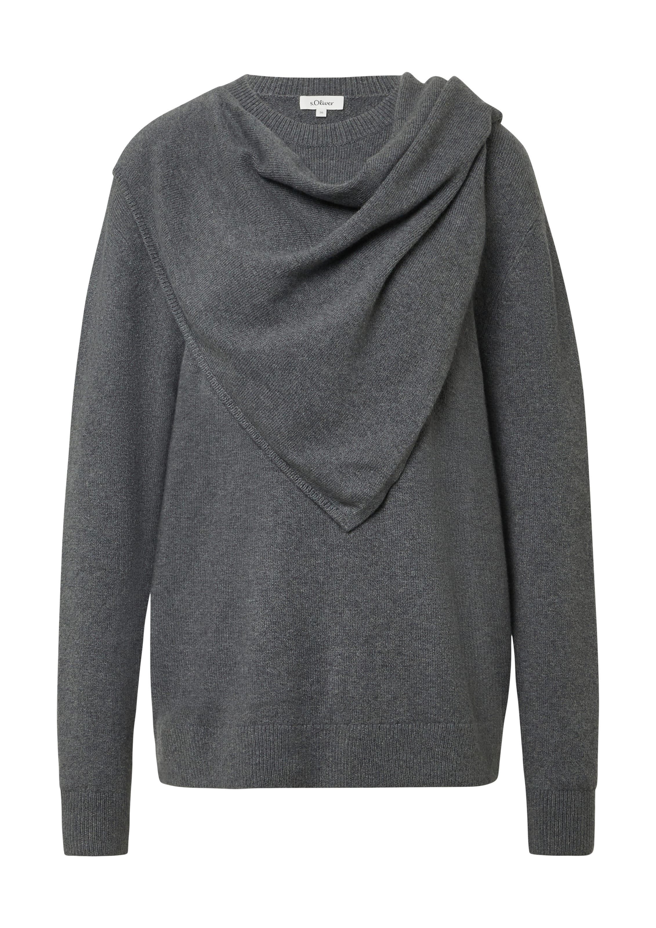 s.Oliver Pullover in Grau: Vorderseite